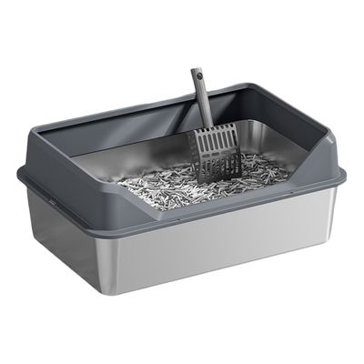 스테인리스 스틸 및 플라스틱 메인 고양이 쓰레기 상자 로딩량 20 GP 70 세트