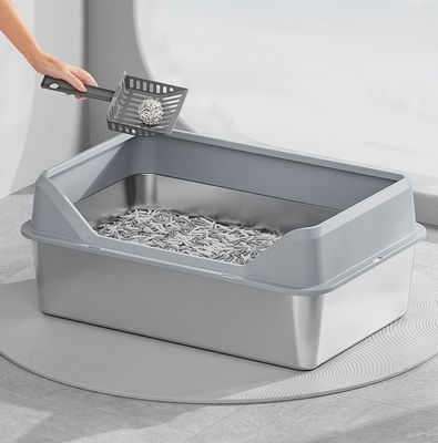 스테인리스 스틸 및 플라스틱 메인 고양이 쓰레기 상자 로딩량 20 GP 70 세트