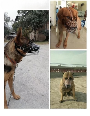 조정 가능한 스트랩 부드러운 호흡성 개 안전 콧구멍 대형 개 튼튼 패턴