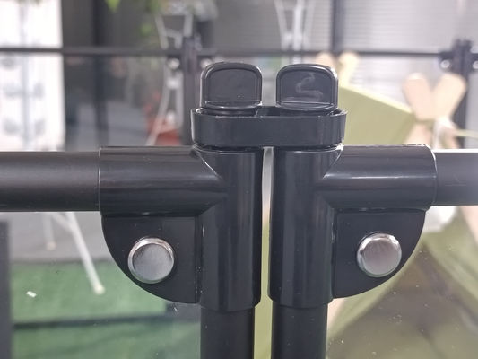 투명한 고양이 키널 하우스를위한 사각형 아크릴 알루미늄 분리 가능한 애완 동물 놀이장