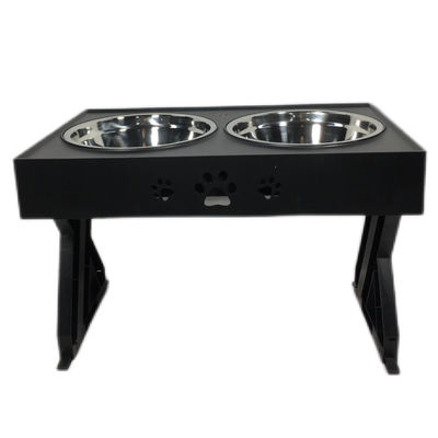 블랙 스테인레스 스틸 듀얼 볼 대견을 위해 서있다