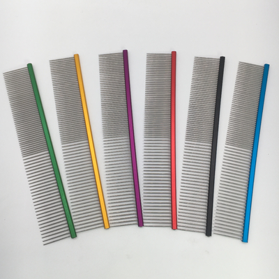 정비 도구 스테인레스 스틸 애완 동물 Comb 고양이 개 Comb 오픈 노트 Comb 사용자 정의 로고
