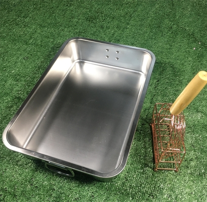 45x30x10cm 크기 반려동물 청소용 세탁 가능한 고양이 화장실 상자 스테인레스 스틸 재료