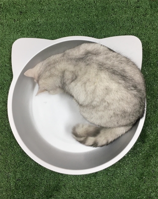 손 씻기 둥글 그릇 모양 고양이 둥지 알루미늄 재료 당신의 털 동반자