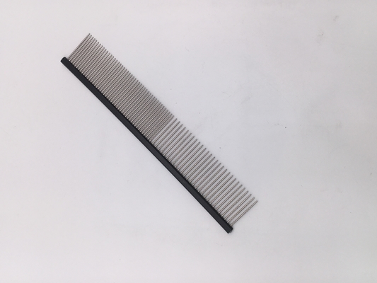맞춤형 로고 스테인리스 스틸 애완 동물 오픈-노트 Comb 19cmx3.2cm 애완 동물 정비 필요