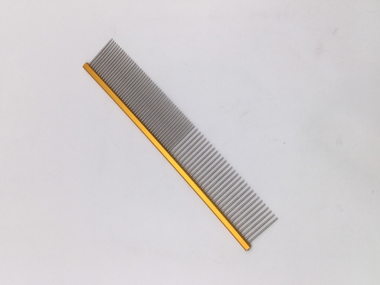 맞춤형 로고 스테인리스 스틸 애완 동물 오픈-노트 Comb 19cmx3.2cm 애완 동물 정비 필요