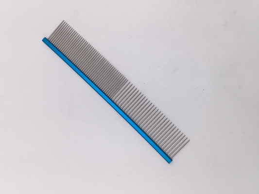 맞춤형 로고 스테인리스 스틸 애완 동물 오픈-노트 Comb 19cmx3.2cm 애완 동물 정비 필요