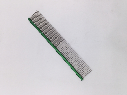 맞춤형 로고 스테인리스 스틸 애완 동물 오픈-노트 Comb 19cmx3.2cm 애완 동물 정비 필요