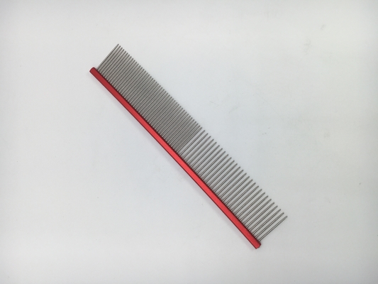 맞춤형 로고 스테인리스 스틸 애완 동물 오픈-노트 Comb 19cmx3.2cm 애완 동물 정비 필요