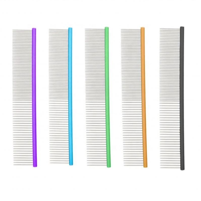정비 도구 스테인레스 스틸 애완 동물 Comb 고양이 개 Comb 오픈 노트 Comb 사용자 정의 로고